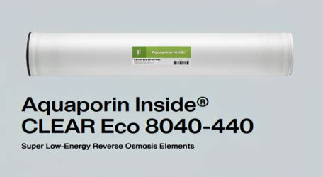 Aquaporin Inside CLEAR Eco 8040-400 super low energy reverse osmosis membrane element — 8 inch by 40 inch format