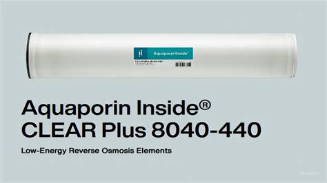 Aquaporin CLEAR Plus 8040-440 biomimetic reverse osmosis membrane element — 8 inch by 40 inch format
